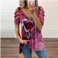 V-neck Printed T-shirt Women