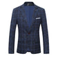 Men’s Slim-fitting Plaid Suits
