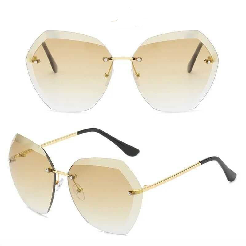 Gafas de sol con tachuelas de diamantes para mujer, gafas de sol anti-gafas de sol a la moda para mujer, gafas de viaje para conducir con cara redonda, tendencia coreana