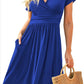 Ruffle Floral Dress Women Long Sleeve A Line Dresses