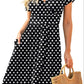 Ruffle Floral Dress Women Long Sleeve A Line Dresses