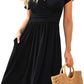 Ruffle Floral Dress Women Long Sleeve A Line Dresses