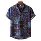Casual Linen Floral Shirt Men