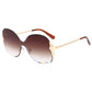New Glasses Women Net Red Cut-edge Sunglasses Women