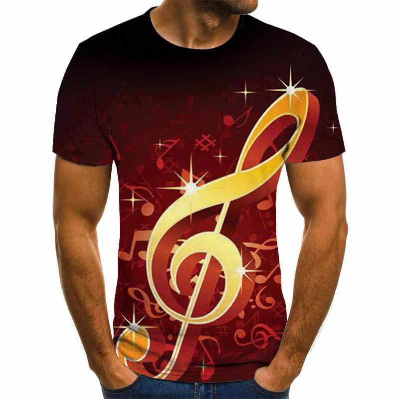 Digital Print Color Swirl Graphic T-shirt