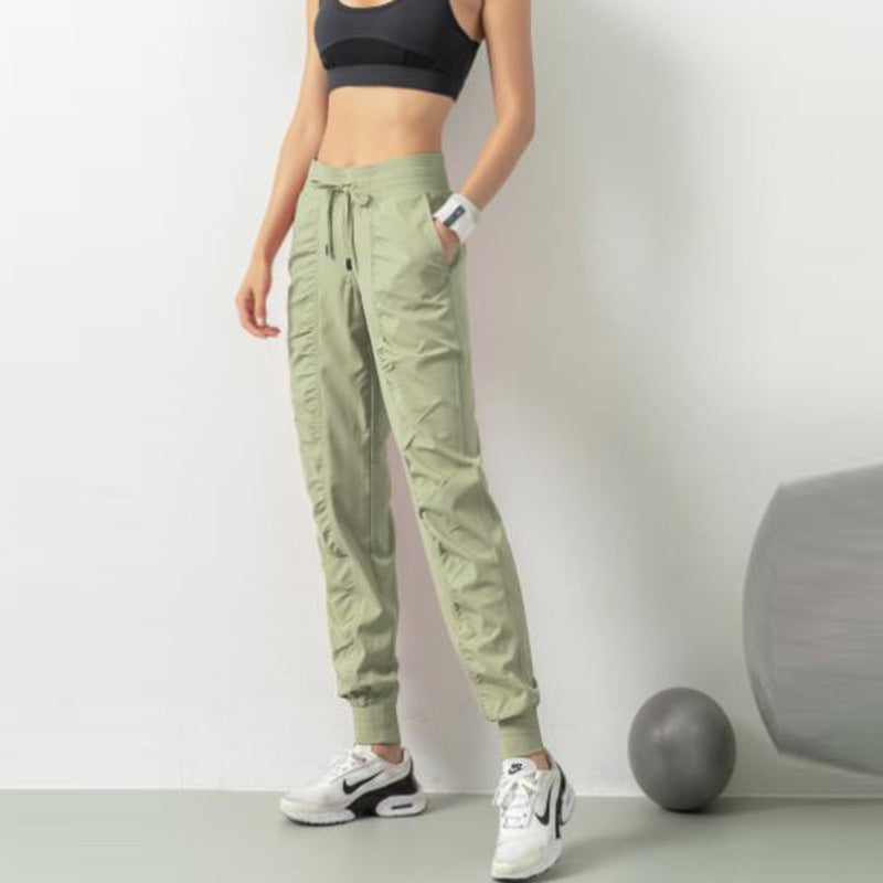 Pantalones deportivos adelgazantes antiarrugas para mujer, mallas sueltas, pantalones