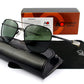 Sunglasses Men And Women Square Polarized Sunglasses Glass Lens Sunglasses