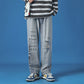 Spring Casual Jeans Men Washed Loose