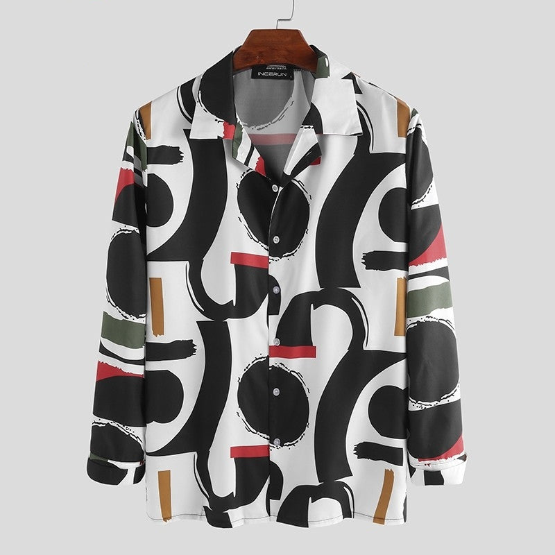 Hawaiian Men For Plus Size Shirts Print Fat