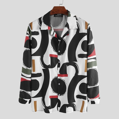 Hawaiian Men For Plus Size Shirts Print Fat