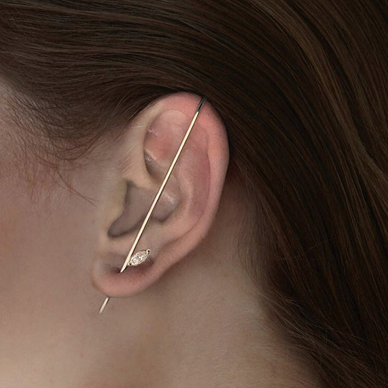 Temperamento Viento Frío Piercing Oreja Acupuntura Anillo