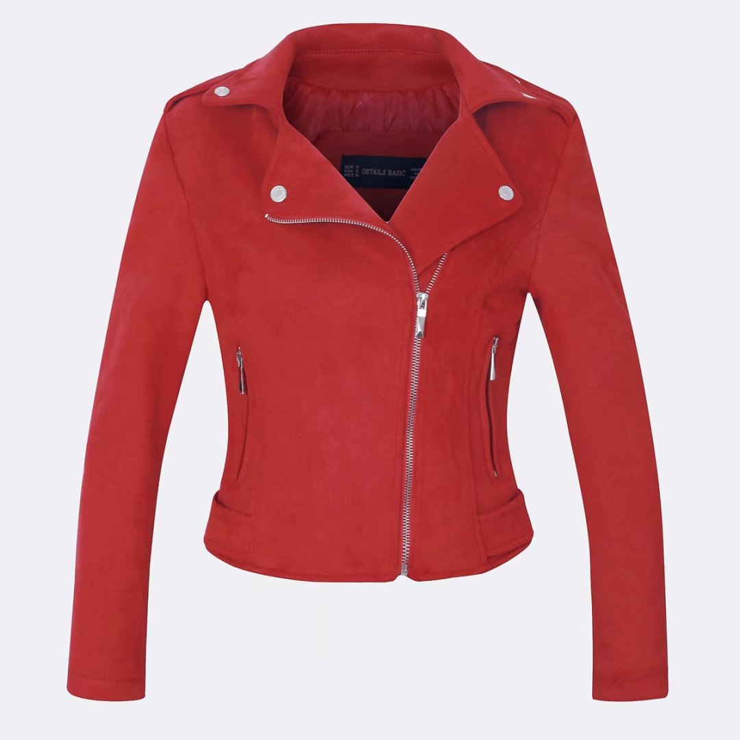 Chaqueta De Piel Corta Slim Deerskin Mujer