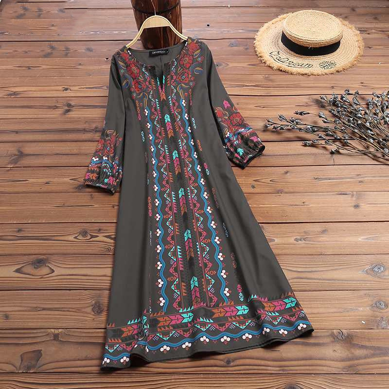 Printed casual tunic bohemian