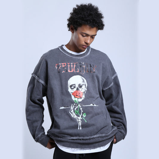 Cotton printed sweatshirt