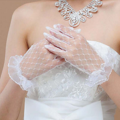 Guantes de novia de encaje damas