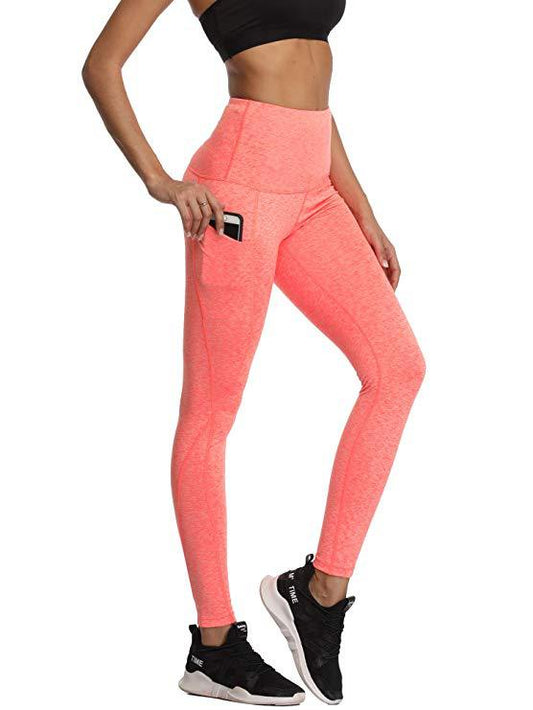 Pantalones de yoga casuales con bolsillo para mujer 