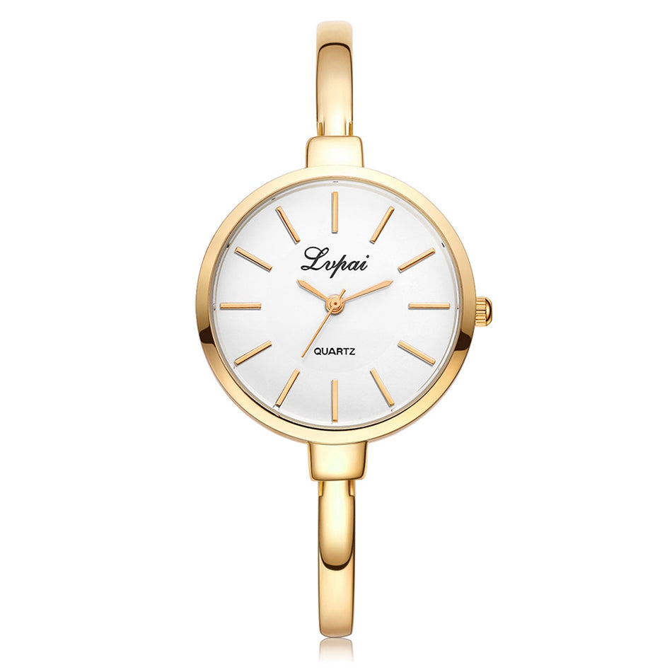 Lvpai relojes de pulsera de oro rosa para mujer, relojes de cuarzo de lujo a la moda, reloj deportivo informal de marca para mujer