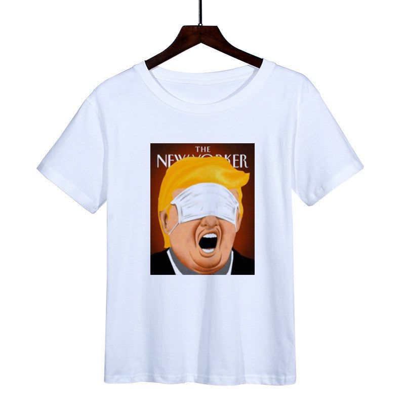Printed round neck T-shirt for men and women
