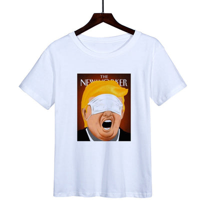 Printed round neck T-shirt for men and women