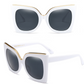 Women's Vintage Cat Eye Sunglasses Women Gradient Lens Sunglasses Glasses