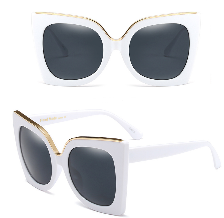 Gafas de sol estilo ojo de gato vintage para mujer Gafas de sol con lentes degradados