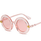 BOYSEEN Retro Round Sunglasses English Letters Little Bee Sun Glasses Men Women Brand Glasses Designer Fashion Male Female 15981