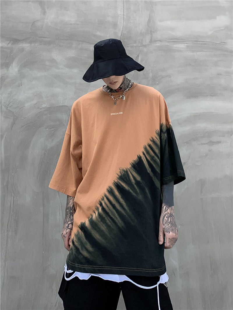 Summer short-sleeved T-shirt men oversize