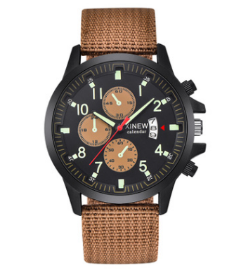 Relojes de marca para hombre Reloj deportivo militar con banda de nailon a la moda