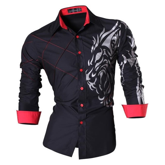 Camisas Formales Para Hombres Camisa De Vestir Roja