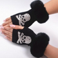 Sparkly Skull Gloves Women