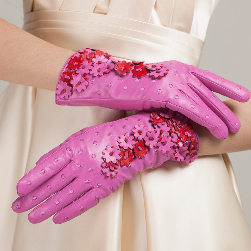 Guantes de piel de oveja mujer