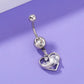 Stainless Steel Heart Navel Human Body Piercing Jewelry Woman