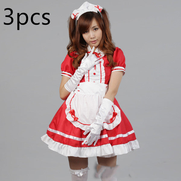 Black and white maid anime costume