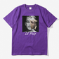 Retro black purple T-shirt men and women