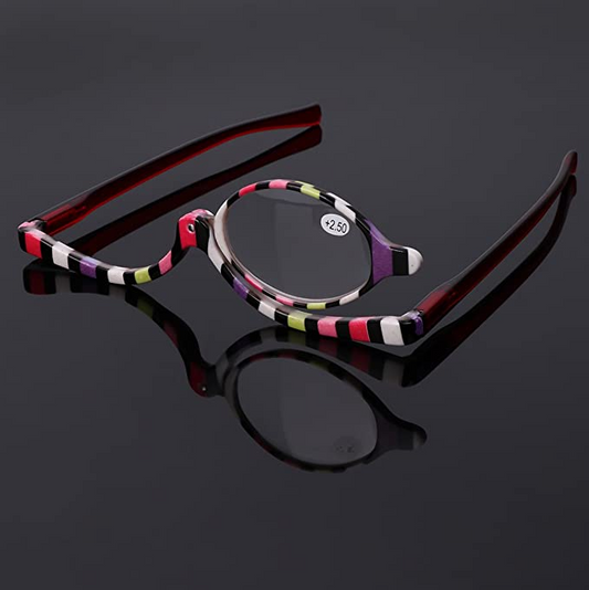 Reading glasses makeup glasses