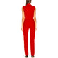 Sleeveless slim suit jumpsuit women