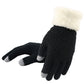 Winter knitted gloves ladies