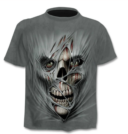 Camiseta estampada en 3D