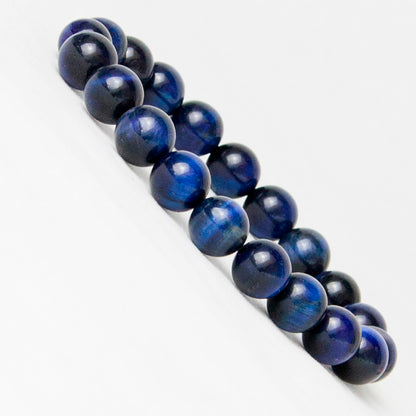 Ethnic Style Men And Women Blue Tiger Eye Stone Bracelet