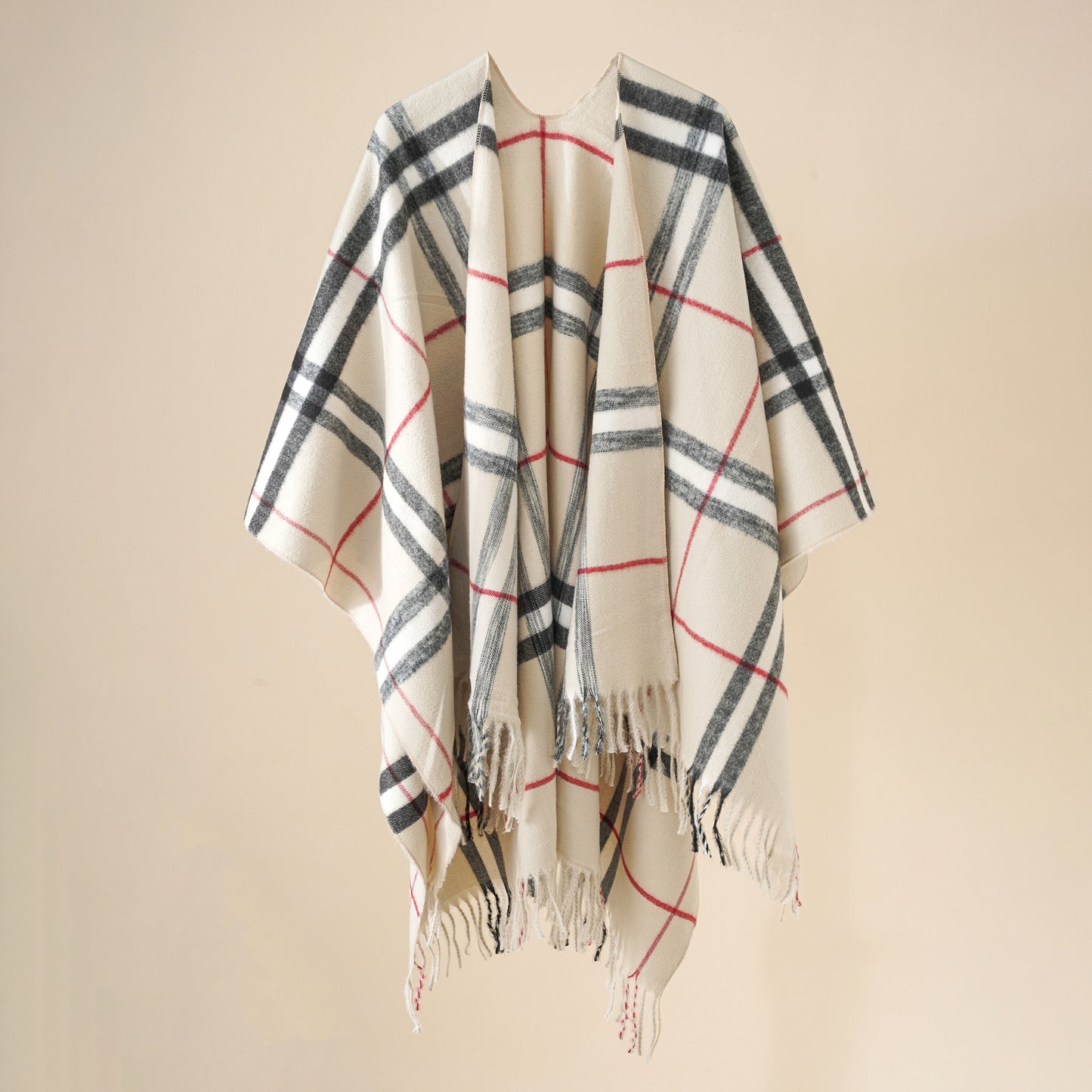 Gradual Grid Fashionable Shawl For Women