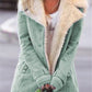 Women Plus Size Warm Coats Composite Plush Button Lapels Jacket Outwearcoat