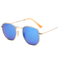 Sunglasses men and women retro metal sunglasses tide fashion coated reflective sunglasses