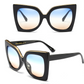 Women's Vintage Cat Eye Sunglasses Women Gradient Lens Sunglasses Glasses