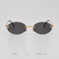 Retro Metal Color Film Sunglasses Women