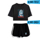 Short sleeve shorts suit