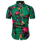 Men's shirt printed casual Beach Short Sleeve Shirt for men