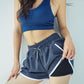 High waist sports shorts for women