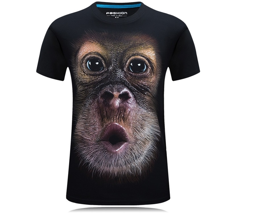 Camiseta 3D Gorila Hombre