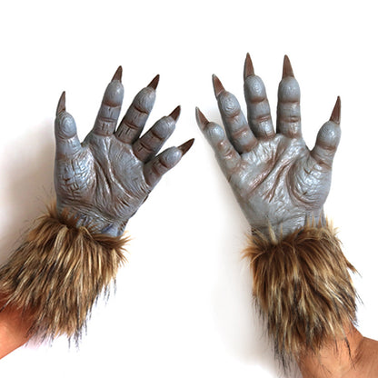 Guantes de hombre lobo de látex