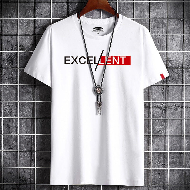 Camiseta de manga corta de algodón de verano para hombre, camisa de fondo, ropa superior para hombre